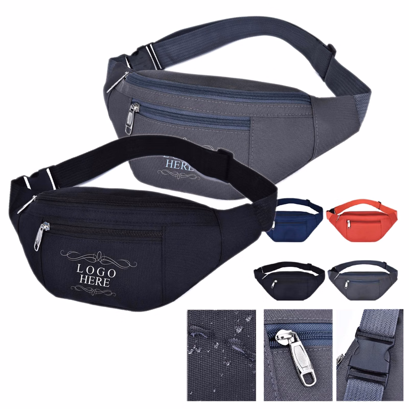 Polyester Sports Fanny Pack with Two Pockets