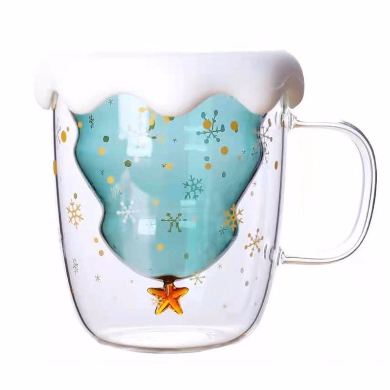 Christmas Coffee Cute Glass Mug