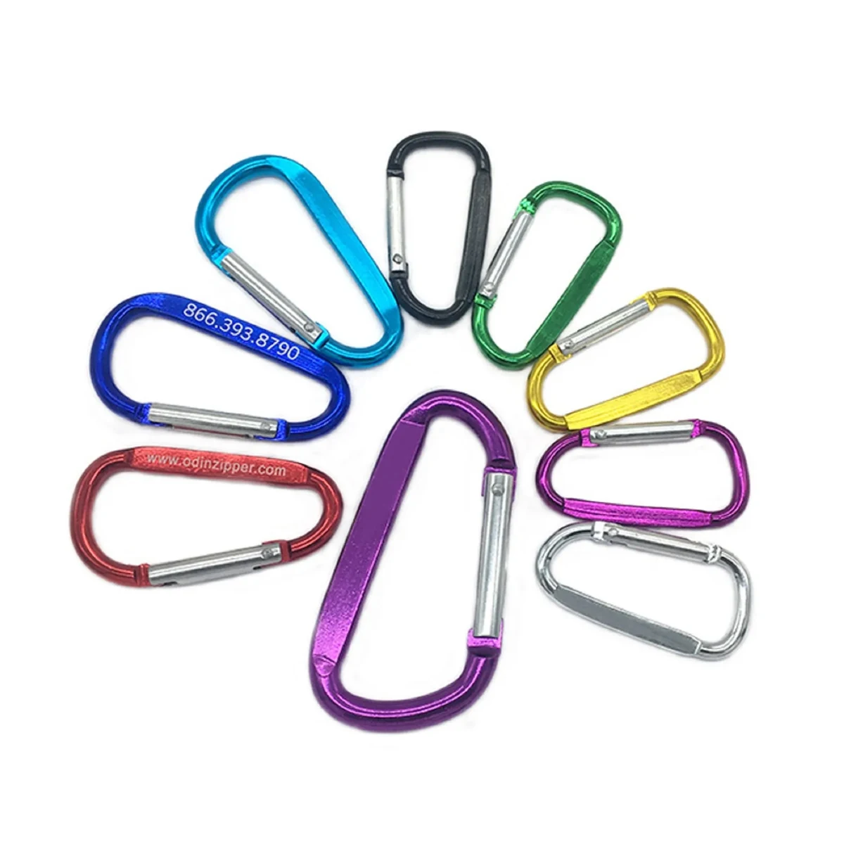 Aluminum D shape carabiner 1