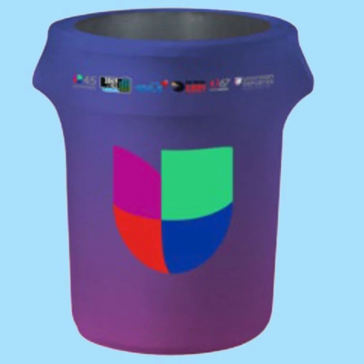 Can Wraps: 44-Gallon Full Digital Trash Can Wrap Sleeves 1