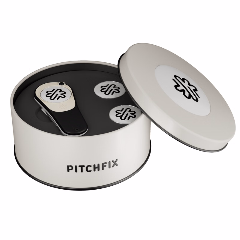 Pitchfix Icon Golf Divot Tool in Round Tin