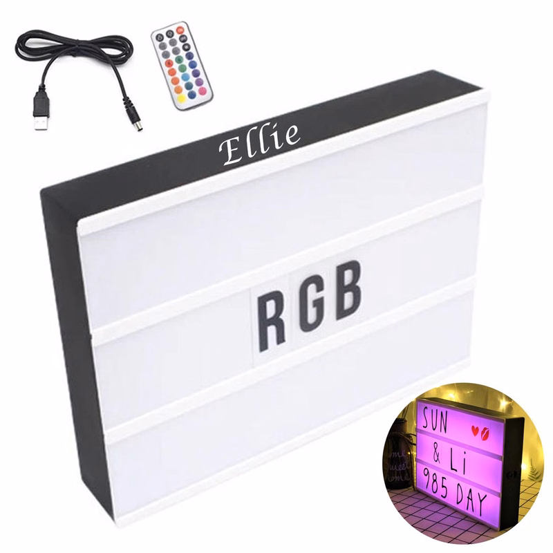 LED Light Box with 96 Letters & Numbers