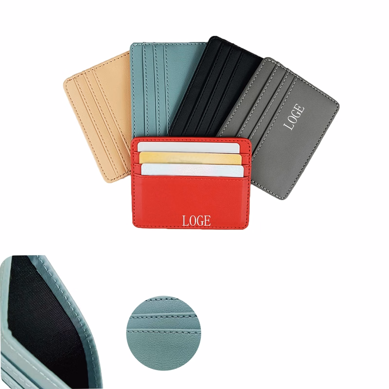 PU Leather Card Holder MOQ 100PCS