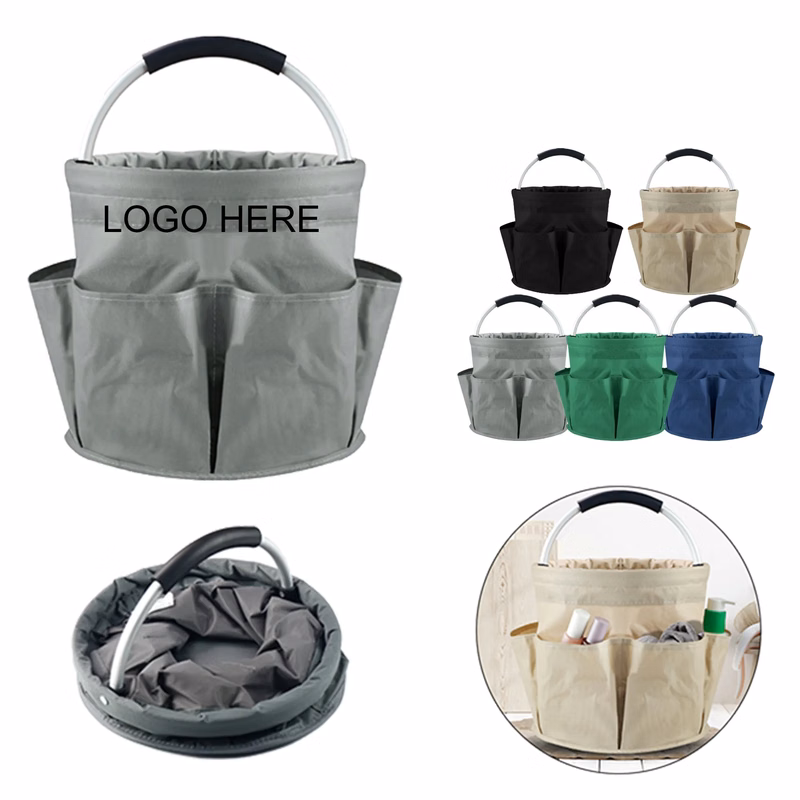 Foldable Tool Basket with Handle