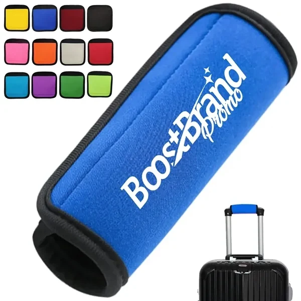Custom Neoprene Luggage Handle Wrap with Hook-Loop Closure — Travel Comfort Accessory 1