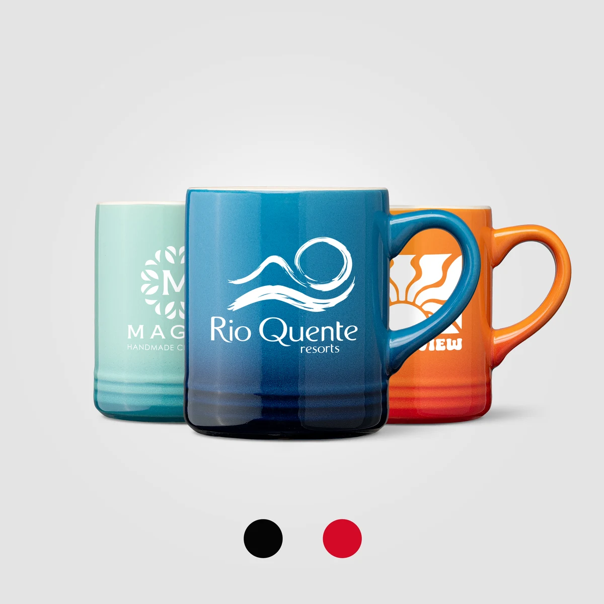 Corin Ceramic Ombre Silhouette Mug - 12oz 1