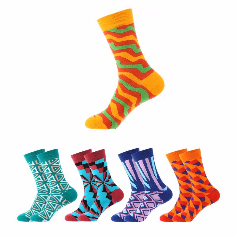 Cotton Jacquard Knit Ankle Socks