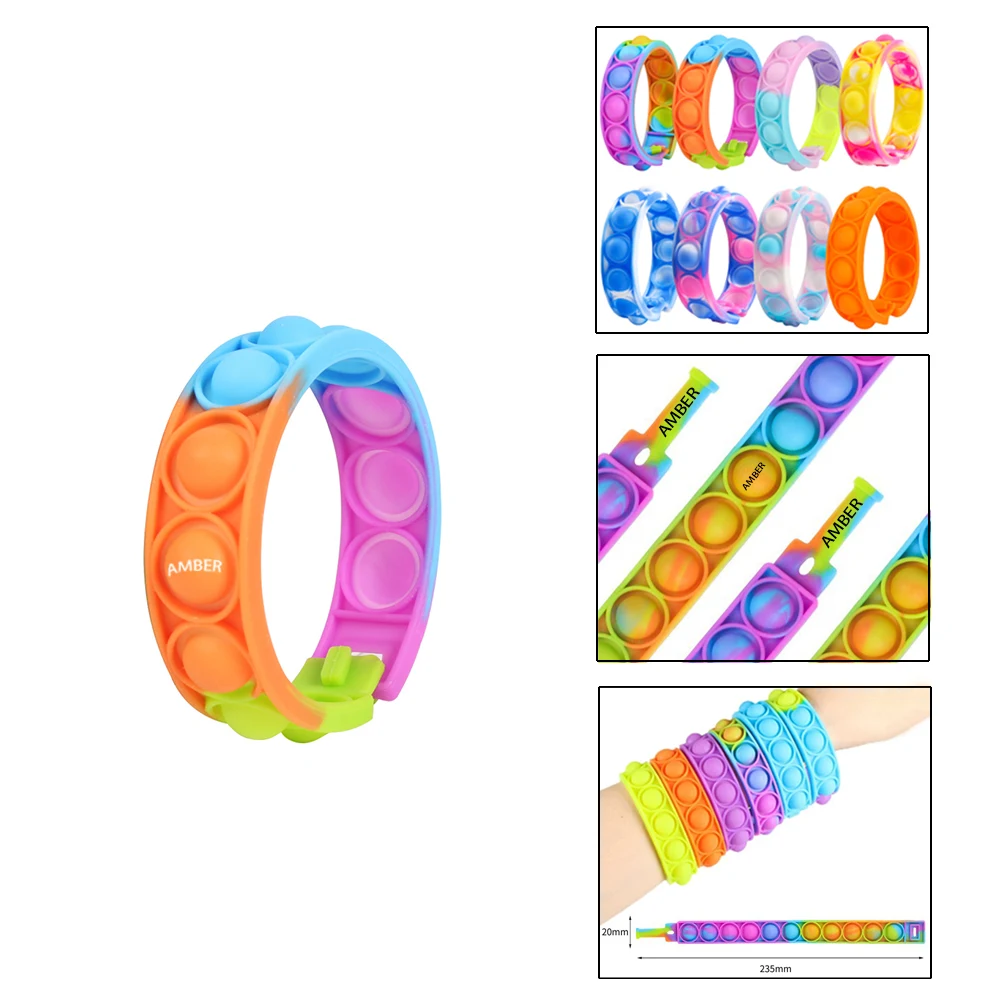 Silicone Push Pop Bubble Toy Wristband 1