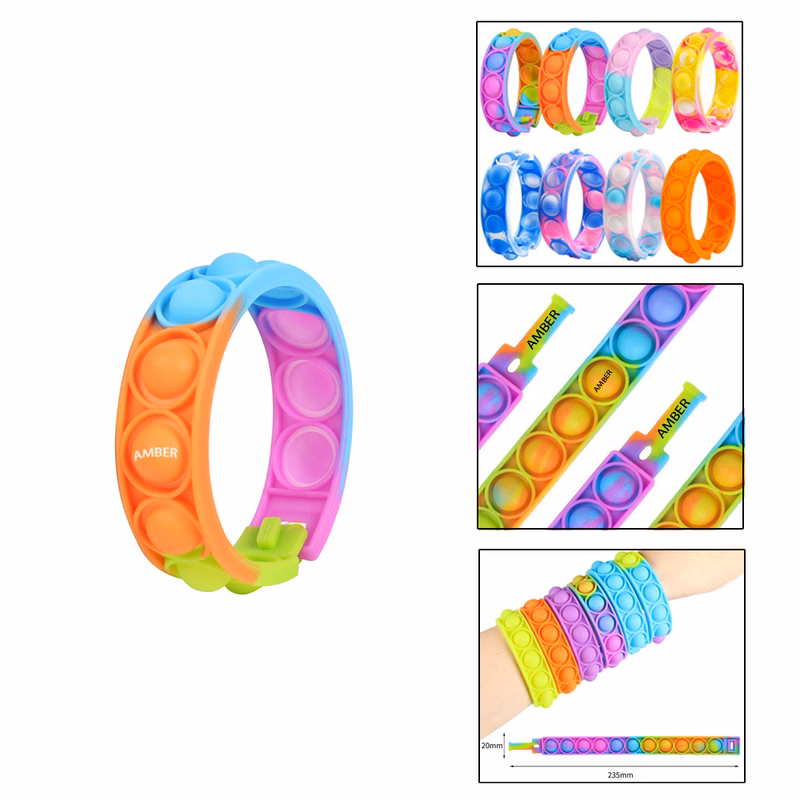 Silicone Push Pop Bubble Toy Wristband