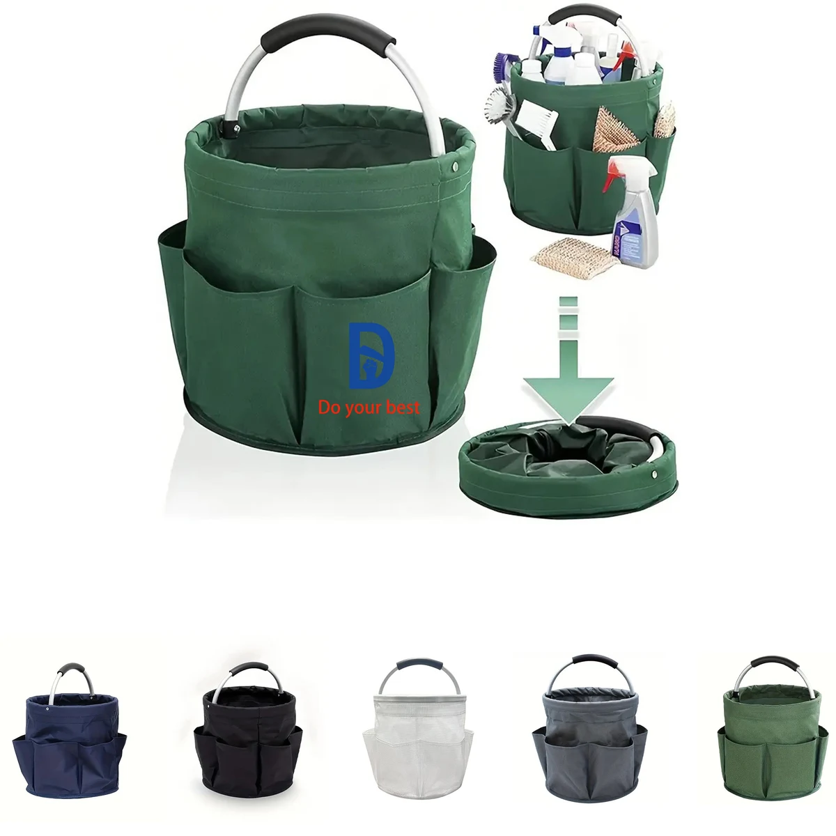 Foldable Storage Washroom Outdoor Carry Basket 1