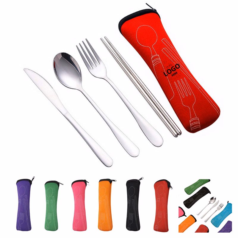 Travel Cutlery Reusable Silverware Set