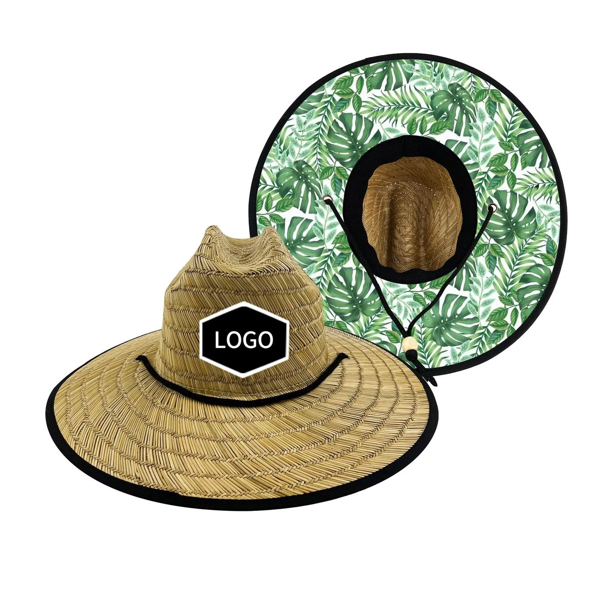 MOQ50 Wide Brim Fishing And Beach Mens Straw Hat 1
