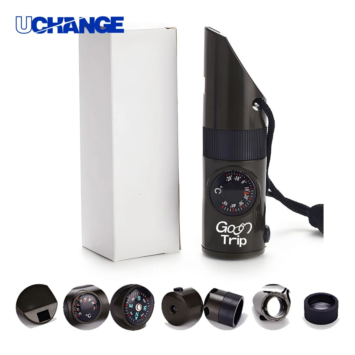 Outdoor LED Whistle with Compass 1