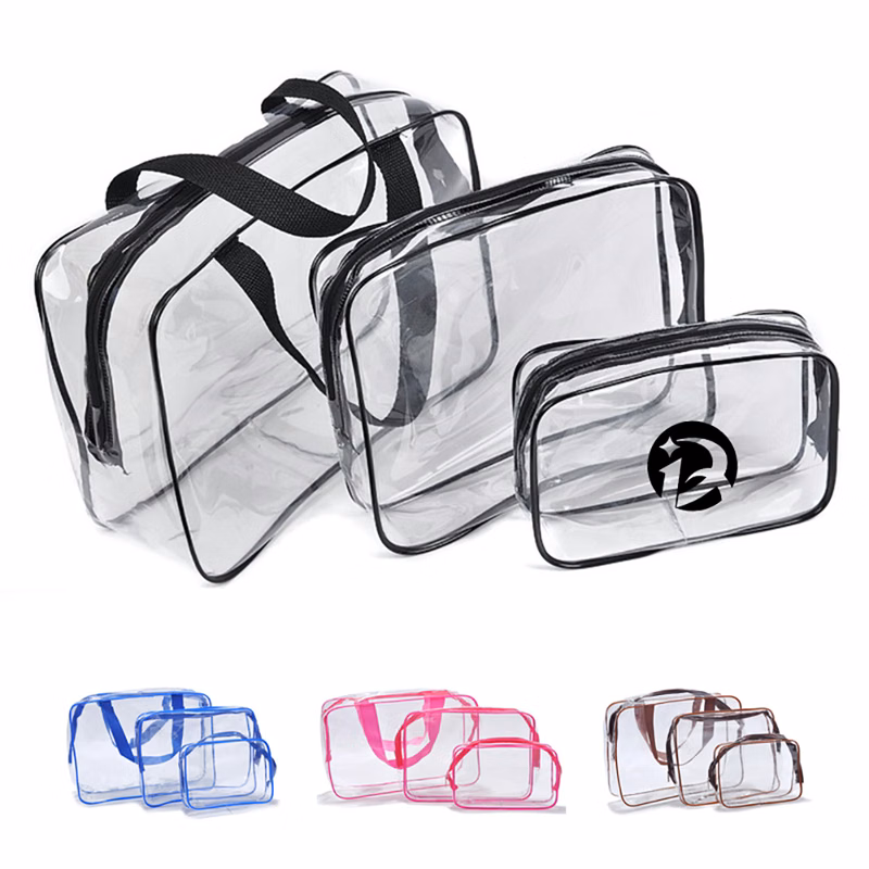Large Capacity Travel Transparent PVC Cosmetic Bag