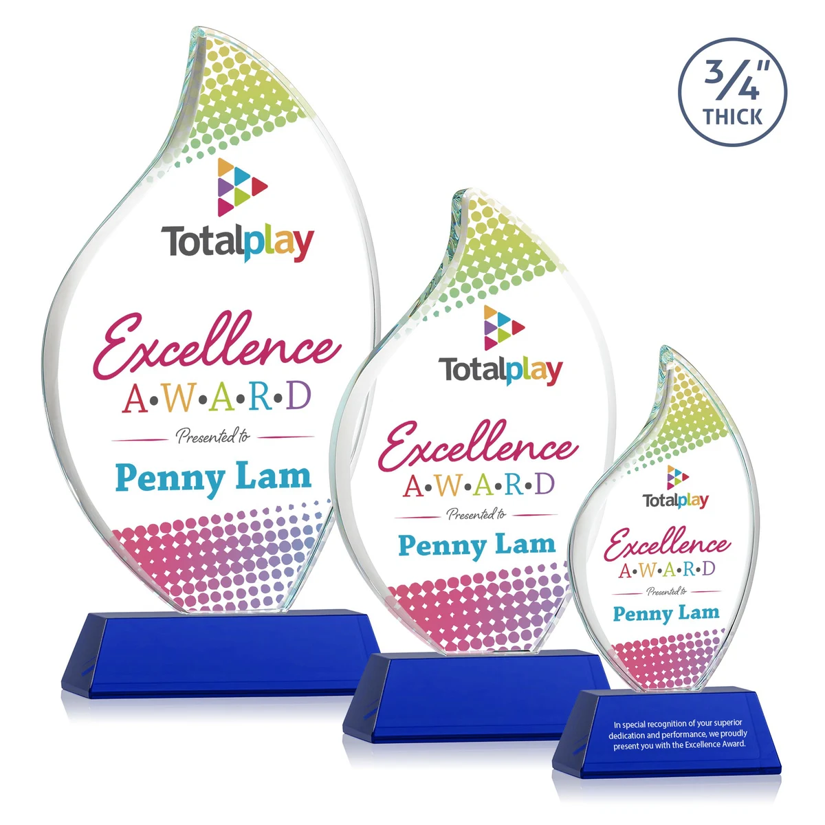 Odessy Flame Vividprint™ Award on Newhaven - Blue 1