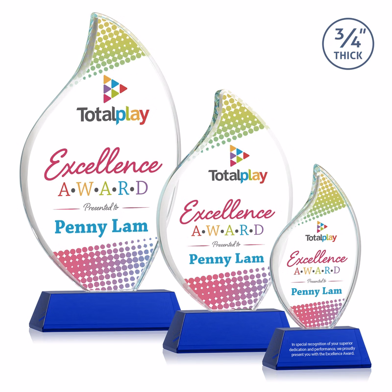 Odessy Flame Vividprint™ Award on Newhaven - Blue