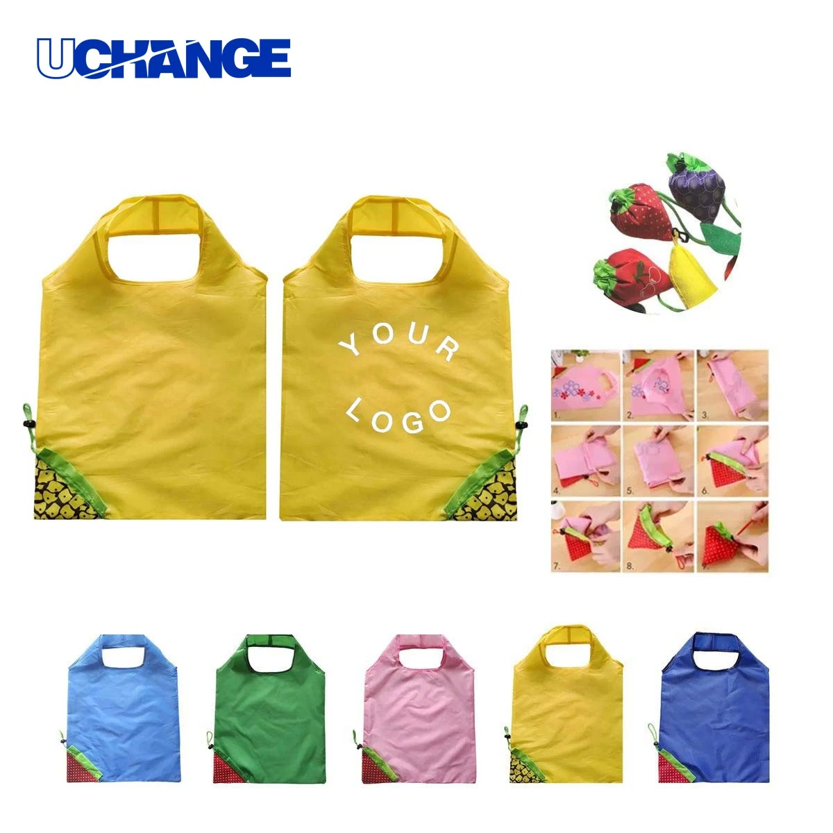 Foldable Strawberry Shopping Bag 1