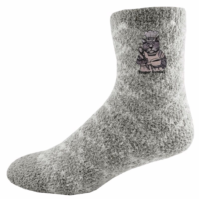 Fashion Fuzzy Feet with Oversized DTF