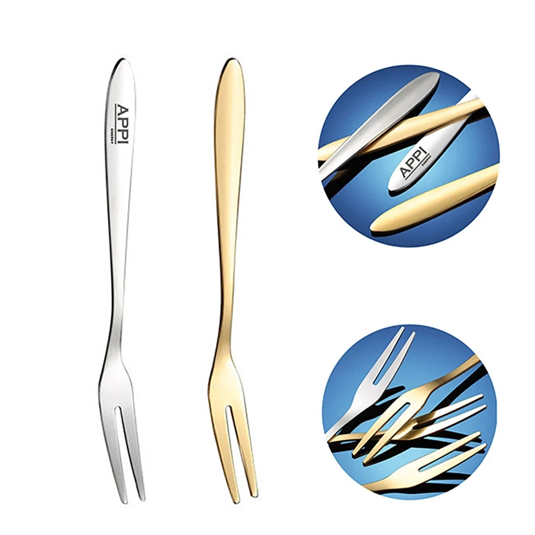 Dessert Appetizer Fork, custom kitchen gadget with logo imprint 1
