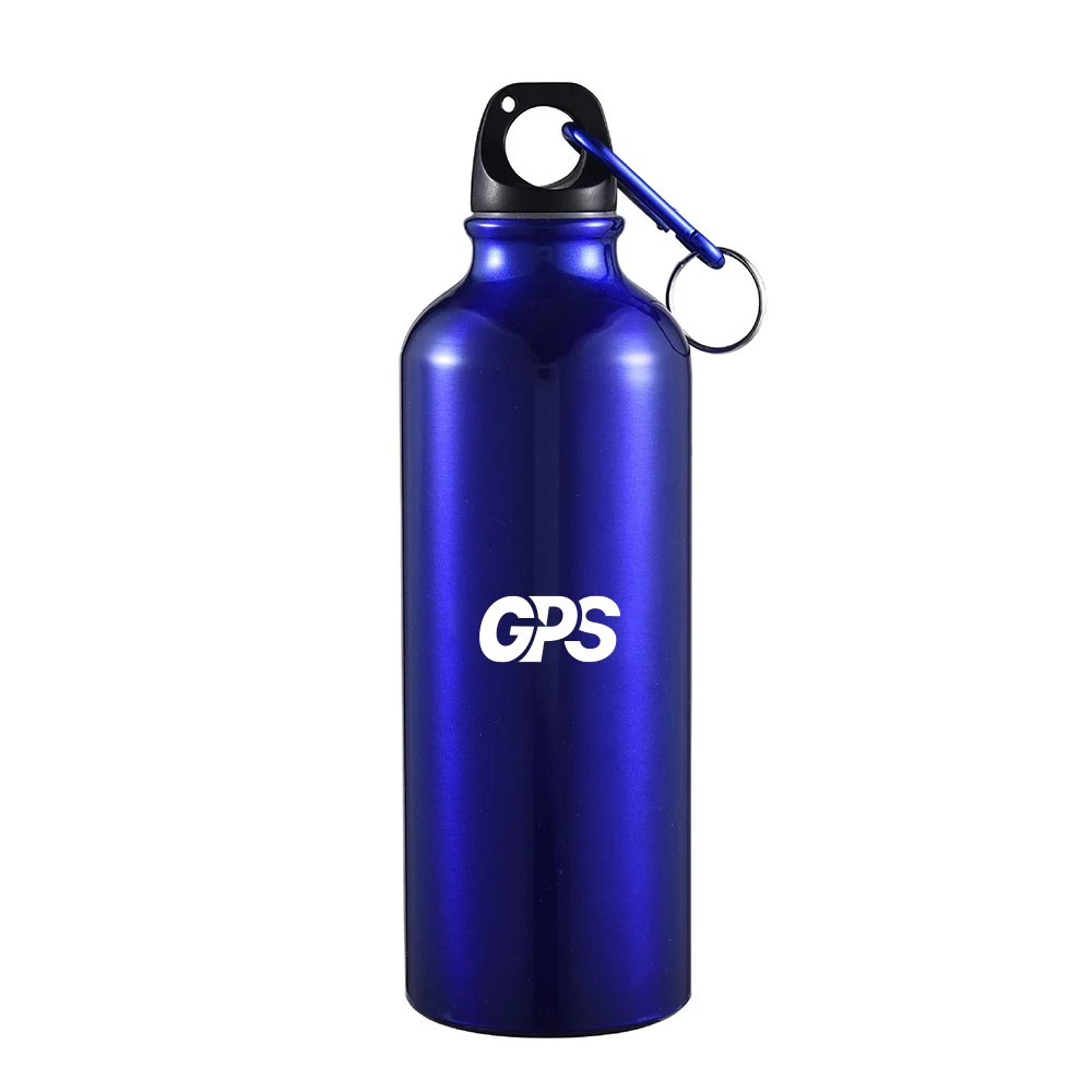 400ml custom pantone color aluminum water bottle with carabiner, custom water bottle with logo imprint 1