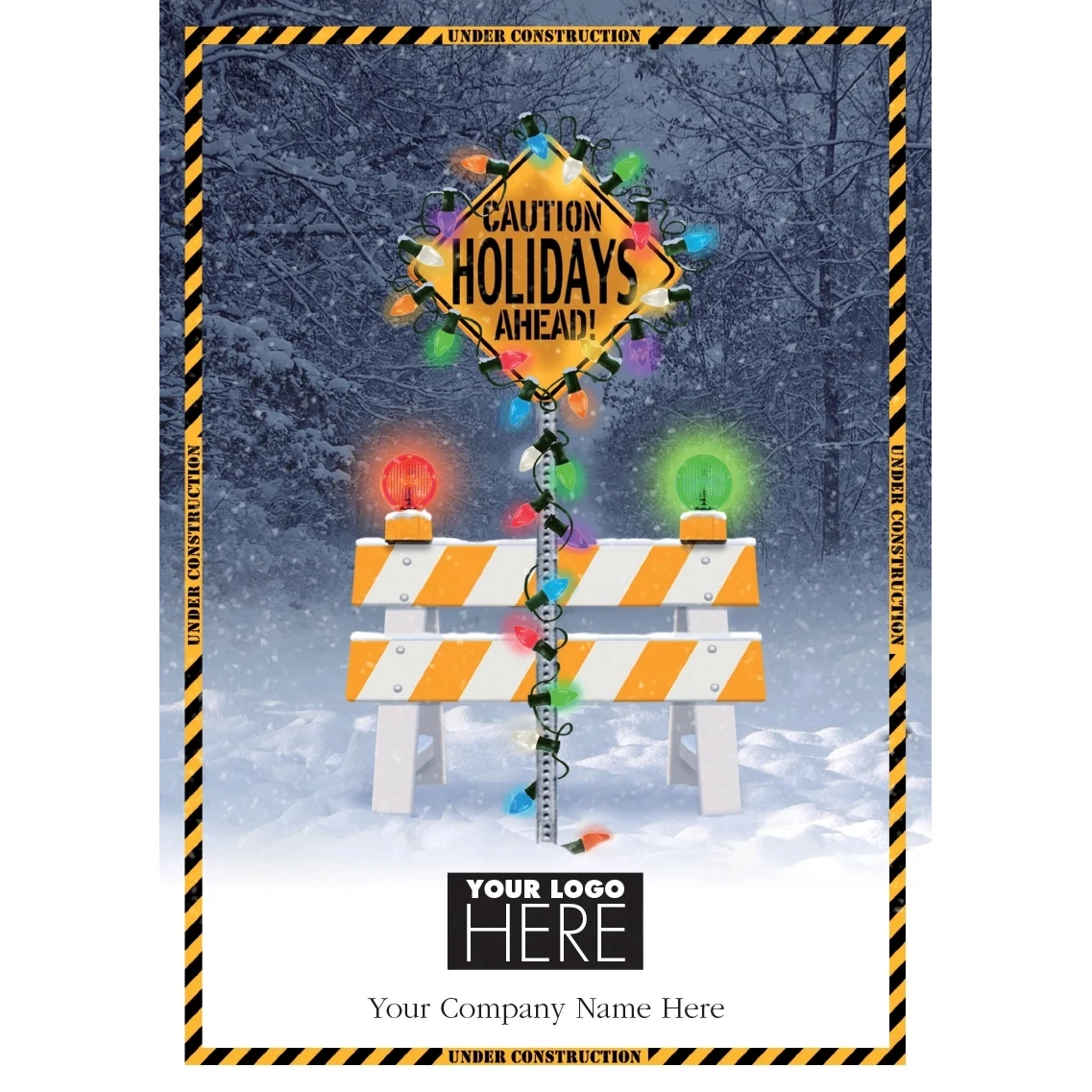 Holiday Zone Contractor & Builder Christmas Logo Cards 1