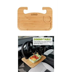 Bamboo Steering Wheel Tray 1