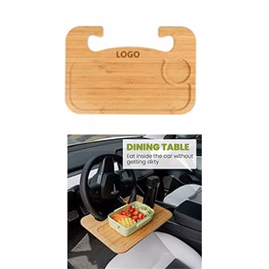 Bamboo Steering Wheel Tray