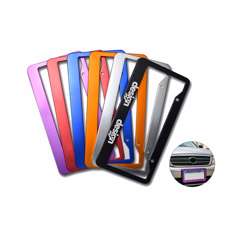 Full Color Aluminum Alloy Plate Frames MOQ 50 PCS