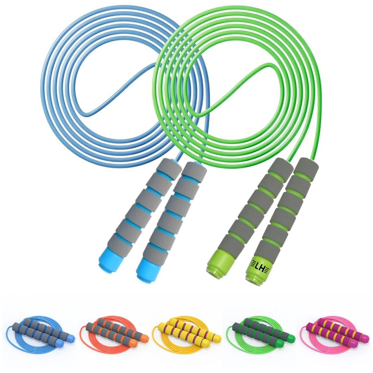 Adjustable Soft Skipping Rope with Foam Handles 1