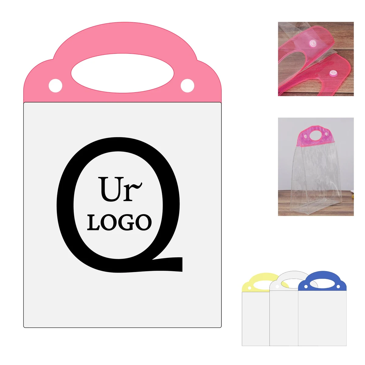 Colorful Handle Pvc Storage Bag 1