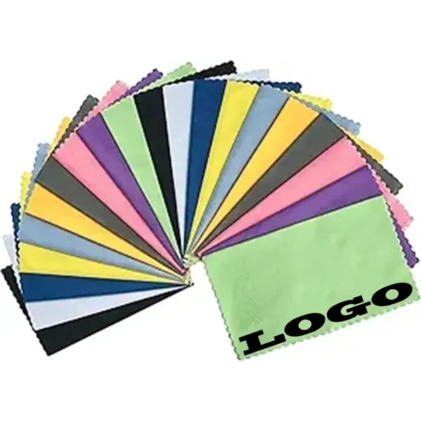 Custom 7.09 x 5.91 Microfiber Glasses Cleaning Cloth — Screen Safe Tech Promo 1