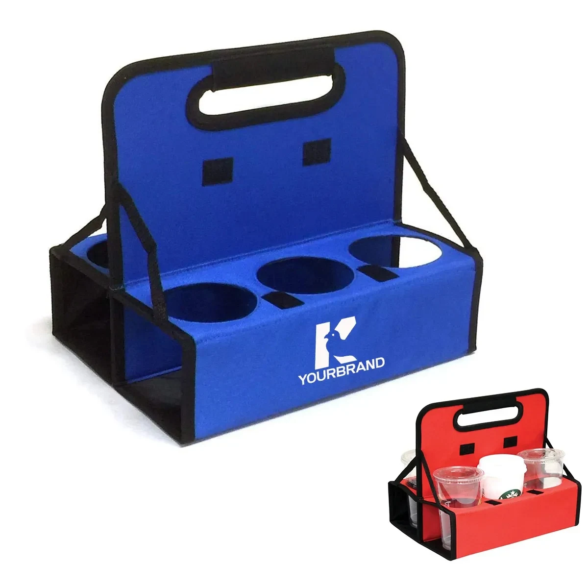 6-Holes Portable Reusable Handle Cup Carrier 1