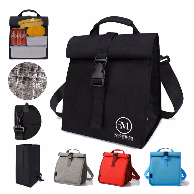Reusable Cooler Lunch Bag with Adjustable Shoulder Strap