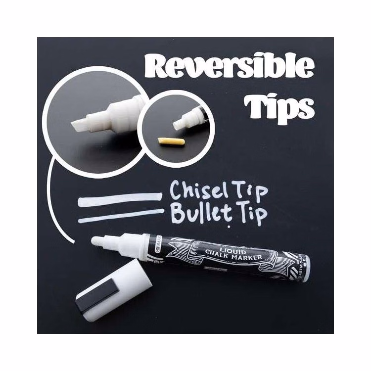 Wet Erase Chalk Markers White