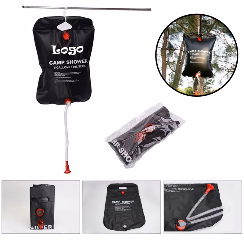5.3 Gallon Sun Heated Camping Shower Reservoir MOQ10