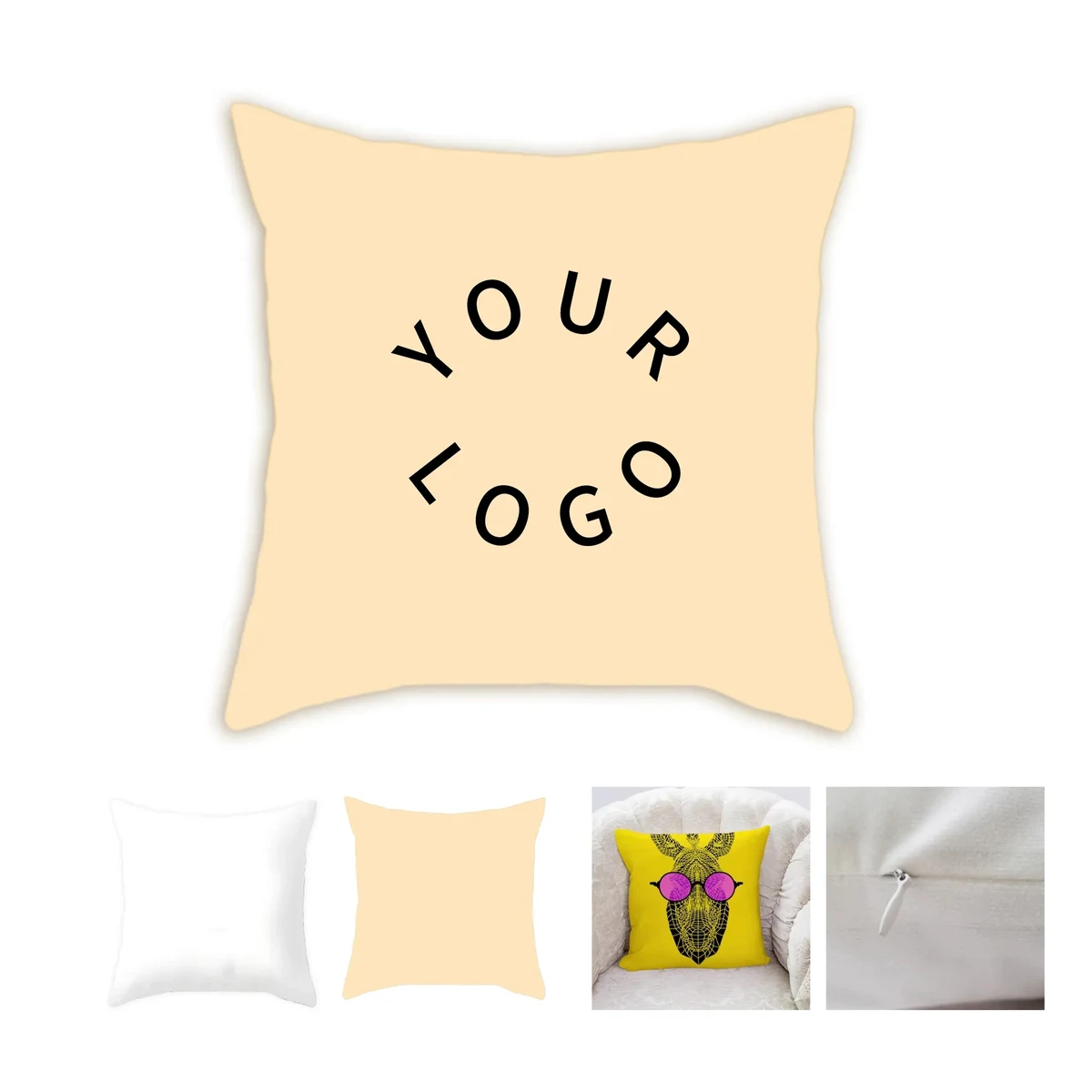 Pillow Case Linen Zipper 1