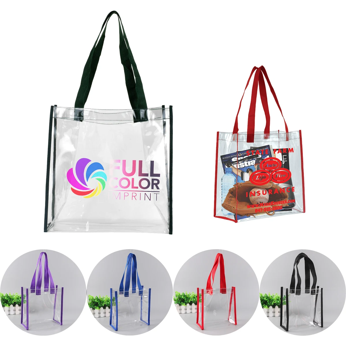 MOQ 50pcs Game Day Clear Tote 1