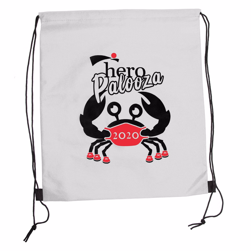 Wanderlust Non-Woven Drawstring Backpack (2 Color Imprint)