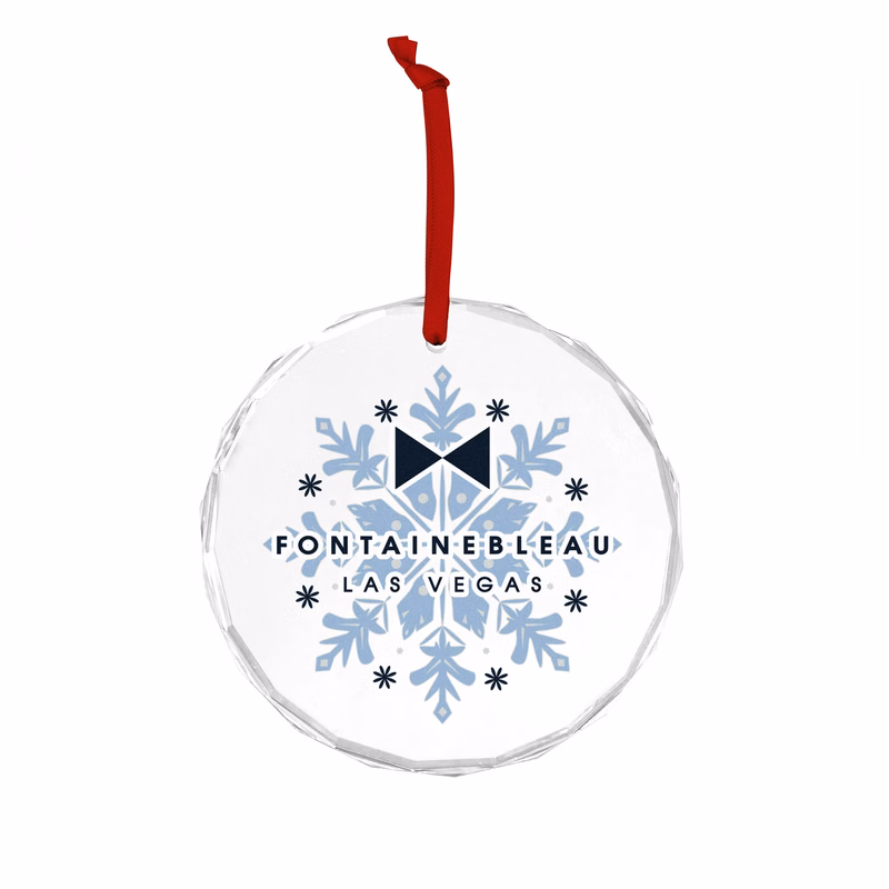Faceted Glass Holiday Ornament