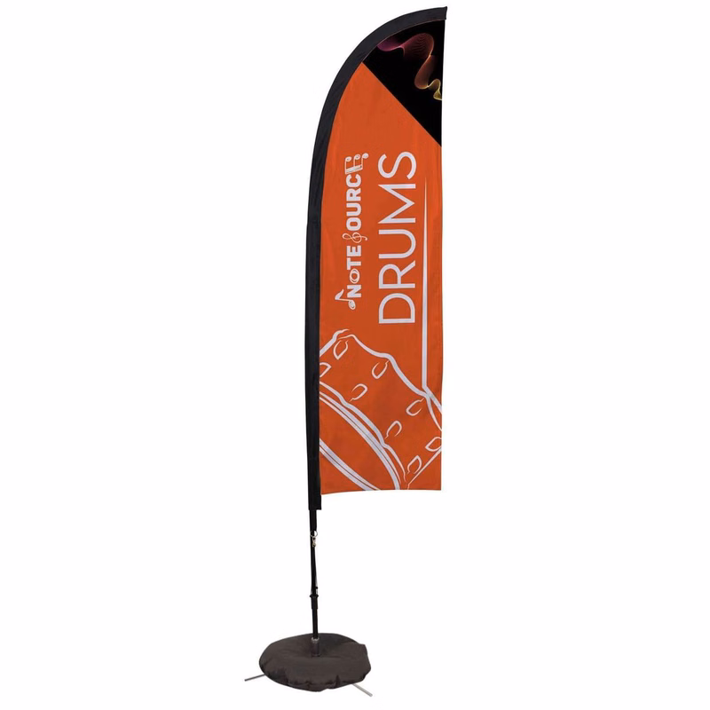 7' Elite Blade Nylon Sail Sign Kit (Single-Sided with Scissor Base)