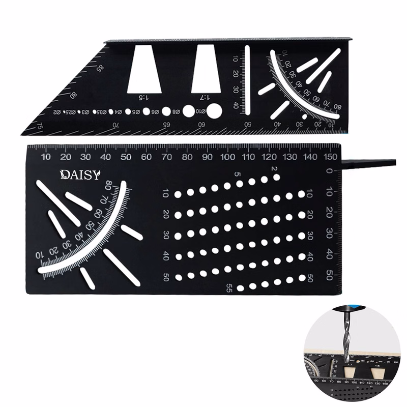 Aluminum Alloy Woodworking Square Size Measure Ruler
