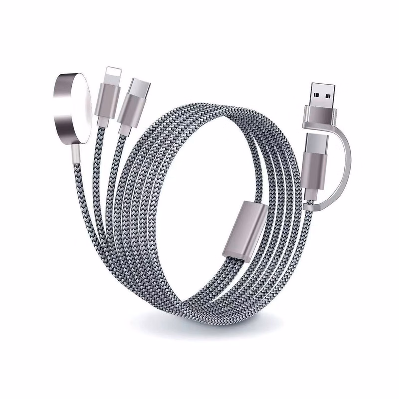 Travel essentials multi charging cable with watch charger