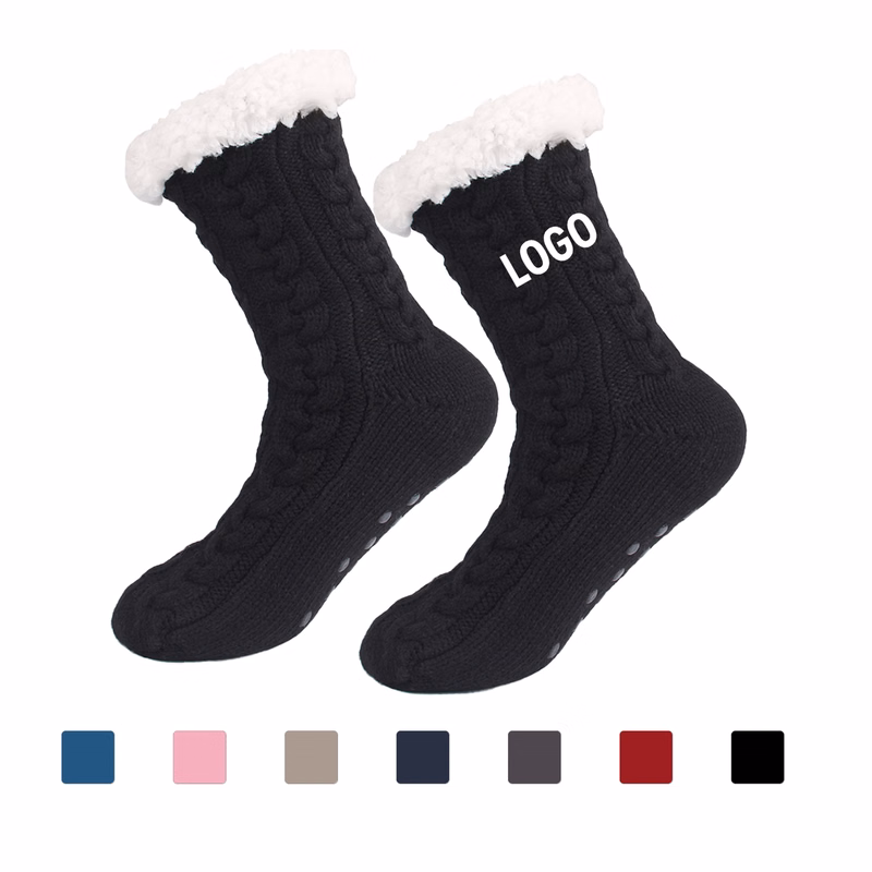 Fleece Lined Knit Home Socks