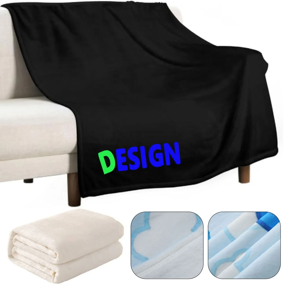 MOQ10 51.2 x 59 Inch Soft Warm Blanket 1