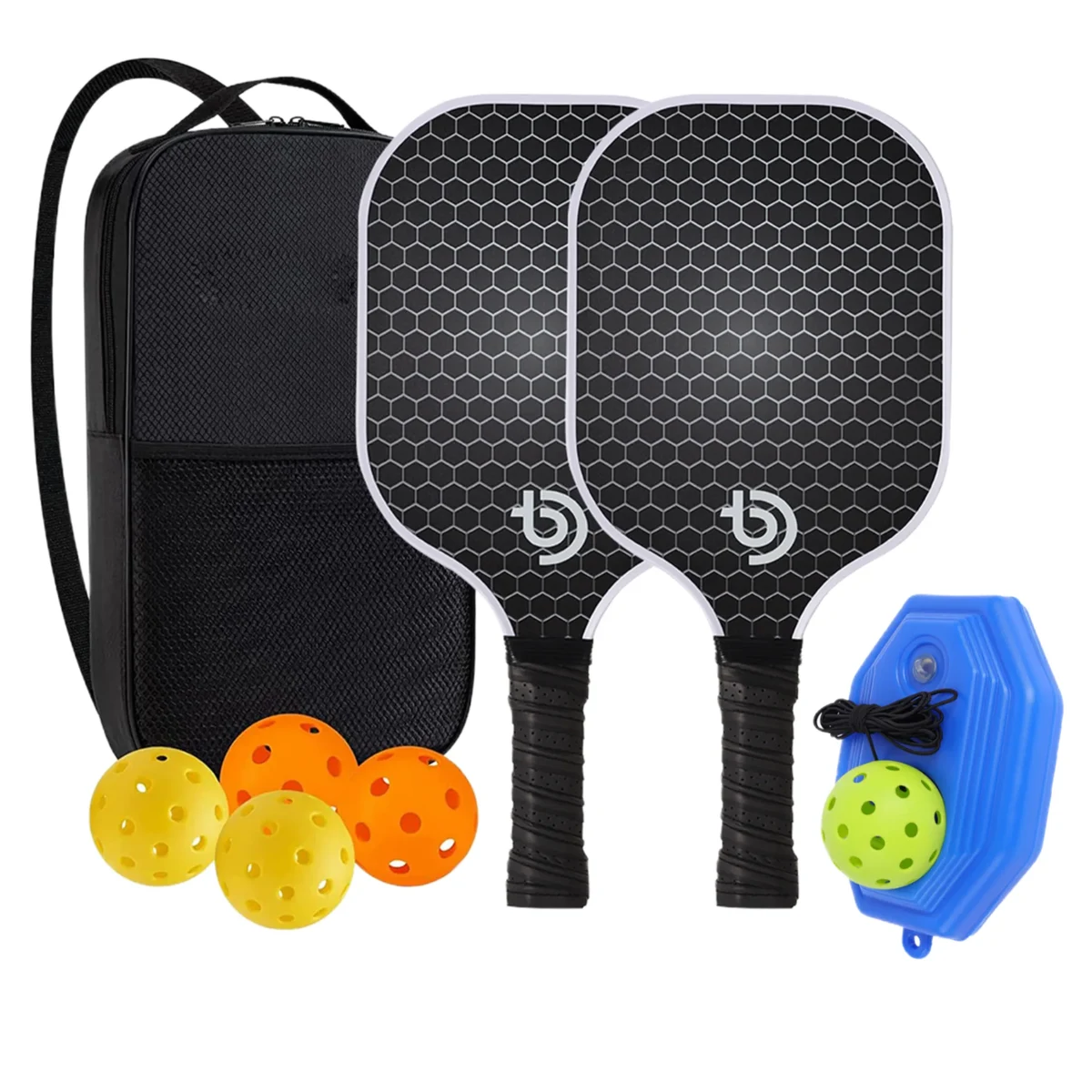 Fiberglass Pickleball Set with Trainer 1