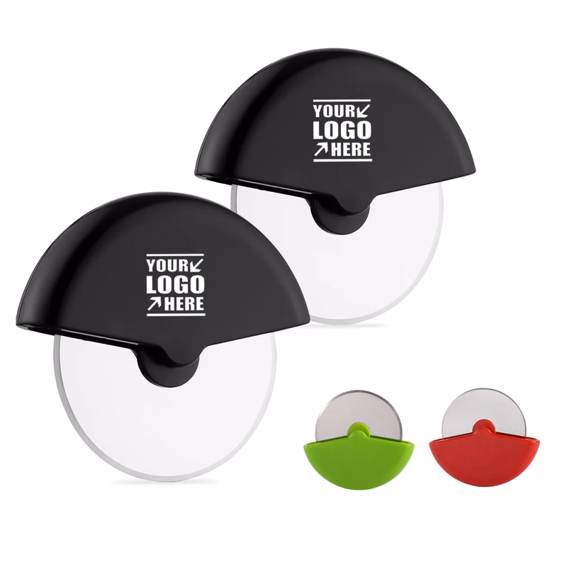 Stainless Steel Pizza Wheel Cutter With Protective Blade Gua