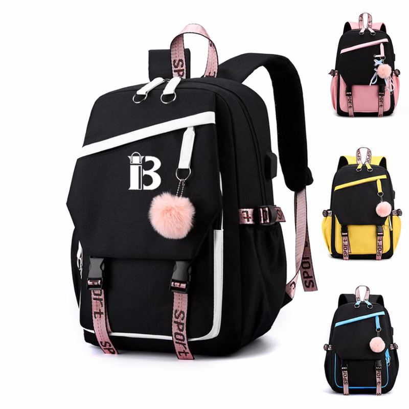 Nylon Backpack Student's Schoolbag