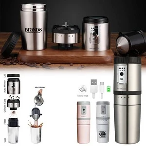 Portable Electric Coffee Maker Grinder 1