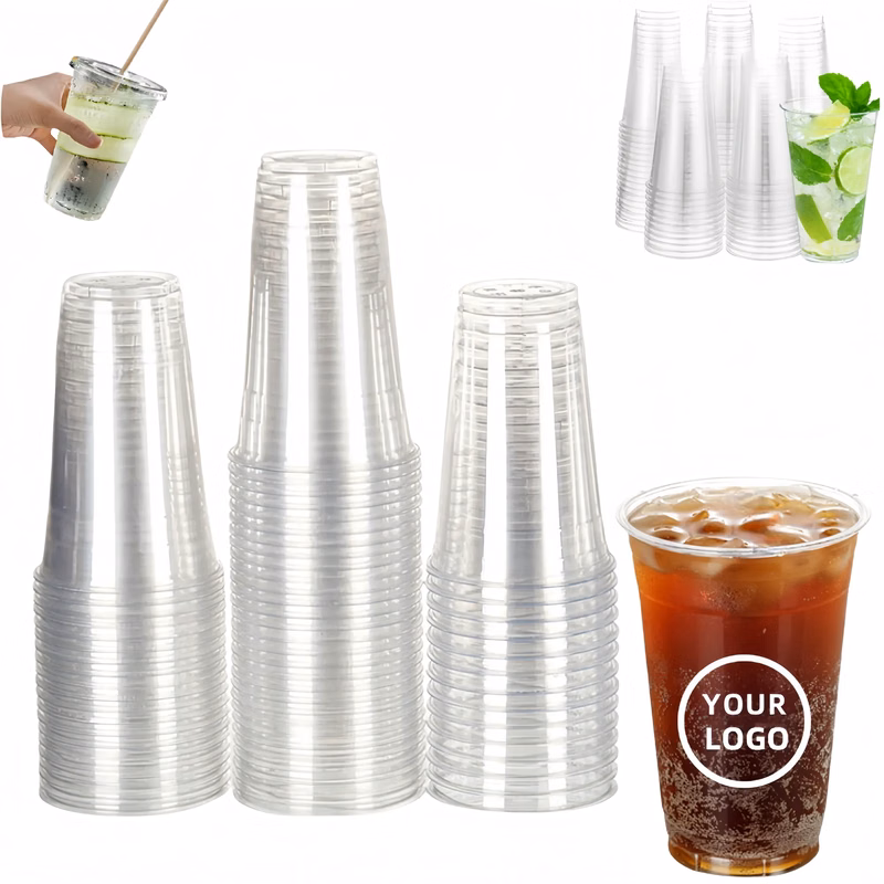 16oz. PLA Biodegradable Thickened Clear Cup