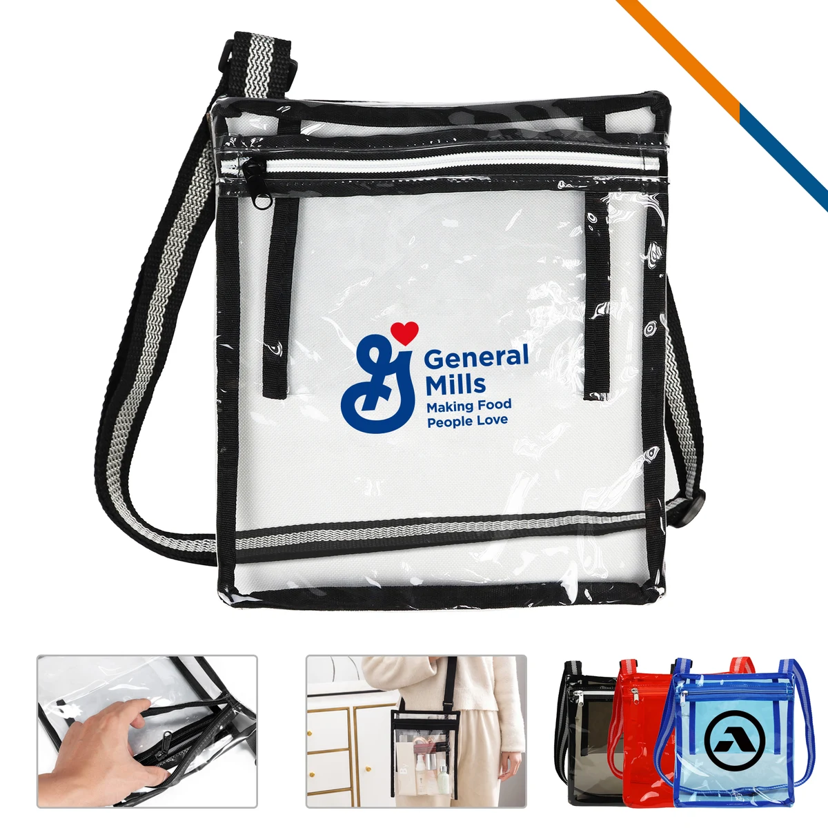 Calor Clear Crossbody Bag 1
